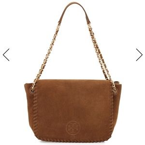 Tory Burch - Marion Suede Flap Shoulder Bag